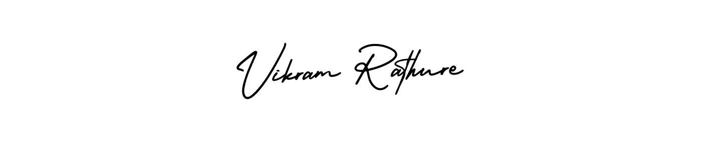 Design your own signature with our free online signature maker. With this signature software, you can create a handwritten (AmerikaSignatureDemo-Regular) signature for name Vikram Rathure. Vikram Rathure signature style 3 images and pictures png