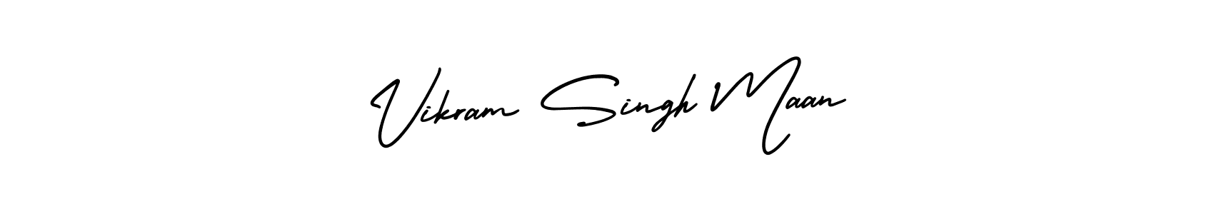 if you are searching for the best signature style for your name Vikram Singh Maan. so please give up your signature search. here we have designed multiple signature styles  using AmerikaSignatureDemo-Regular. Vikram Singh Maan signature style 3 images and pictures png