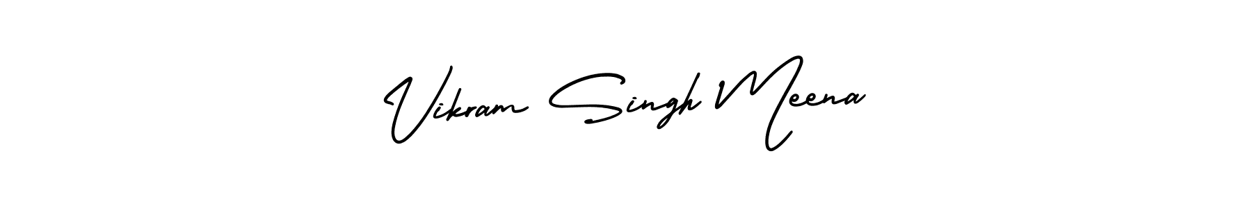 How to make Vikram Singh Meena signature? AmerikaSignatureDemo-Regular is a professional autograph style. Create handwritten signature for Vikram Singh Meena name. Vikram Singh Meena signature style 3 images and pictures png
