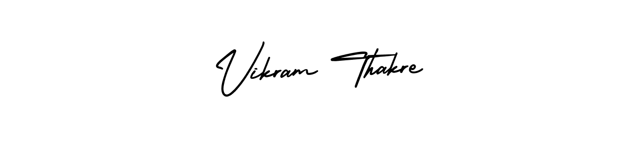 It looks lik you need a new signature style for name Vikram Thakre. Design unique handwritten (AmerikaSignatureDemo-Regular) signature with our free signature maker in just a few clicks. Vikram Thakre signature style 3 images and pictures png