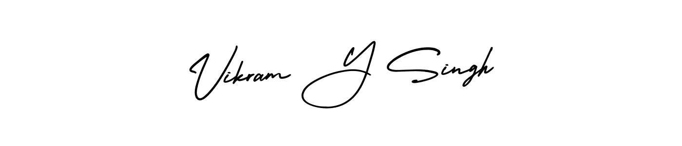 Design your own signature with our free online signature maker. With this signature software, you can create a handwritten (AmerikaSignatureDemo-Regular) signature for name Vikram Y Singh. Vikram Y Singh signature style 3 images and pictures png