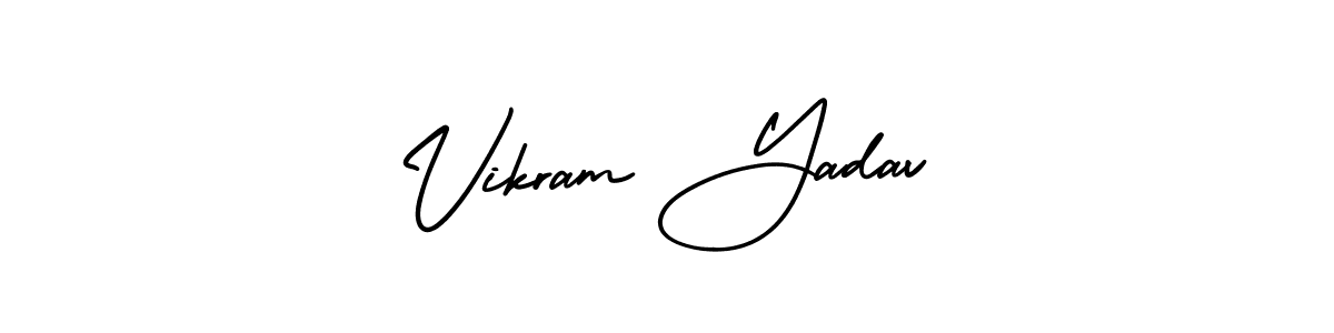 How to make Vikram Yadav signature? AmerikaSignatureDemo-Regular is a professional autograph style. Create handwritten signature for Vikram Yadav name. Vikram Yadav signature style 3 images and pictures png