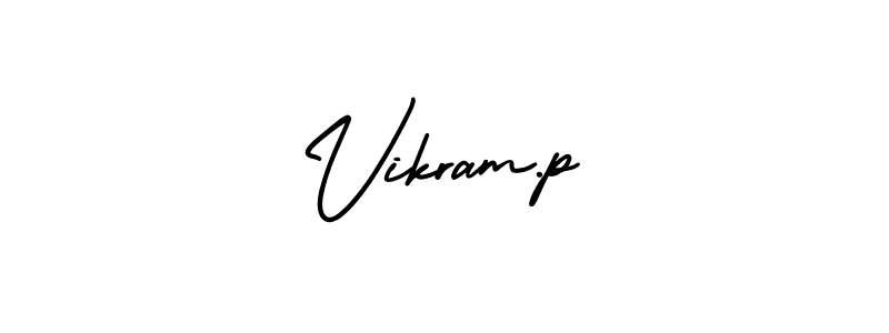 How to make Vikram.p signature? AmerikaSignatureDemo-Regular is a professional autograph style. Create handwritten signature for Vikram.p name. Vikram.p signature style 3 images and pictures png