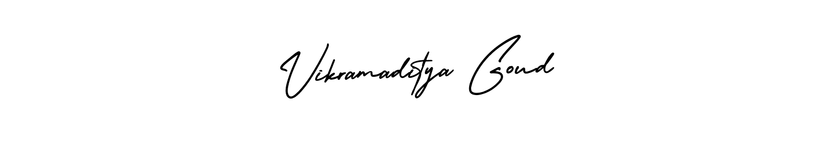 Design your own signature with our free online signature maker. With this signature software, you can create a handwritten (AmerikaSignatureDemo-Regular) signature for name Vikramaditya Goud. Vikramaditya Goud signature style 3 images and pictures png