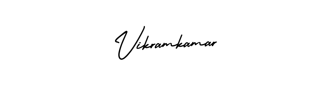 Create a beautiful signature design for name Vikramkamar. With this signature (AmerikaSignatureDemo-Regular) fonts, you can make a handwritten signature for free. Vikramkamar signature style 3 images and pictures png