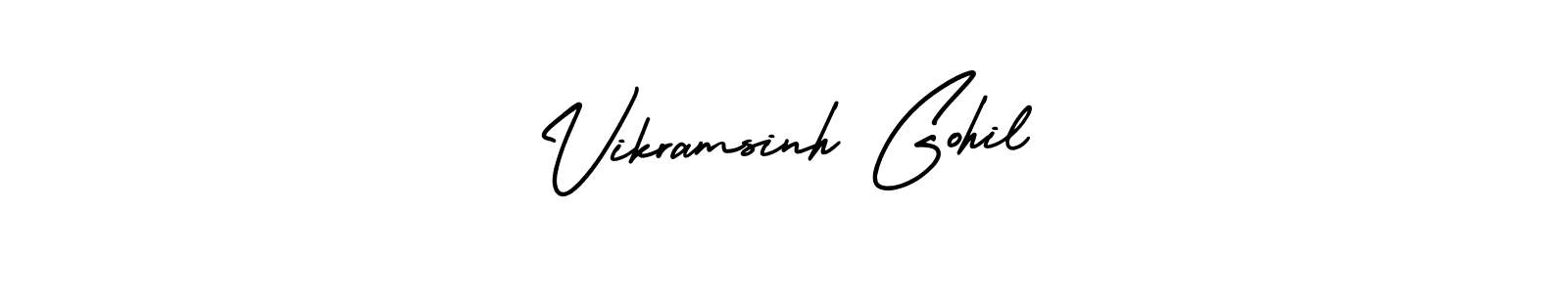 How to make Vikramsinh Gohil signature? AmerikaSignatureDemo-Regular is a professional autograph style. Create handwritten signature for Vikramsinh Gohil name. Vikramsinh Gohil signature style 3 images and pictures png