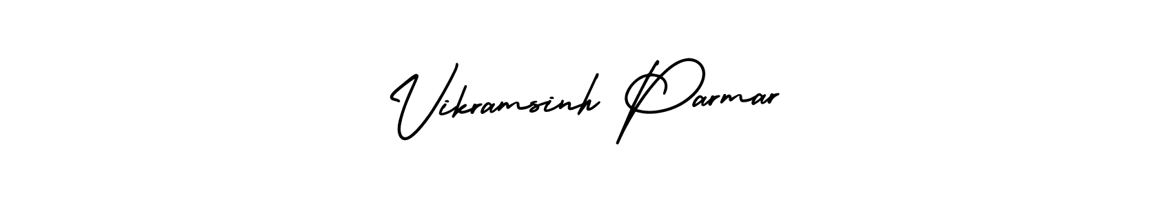 How to make Vikramsinh Parmar name signature. Use AmerikaSignatureDemo-Regular style for creating short signs online. This is the latest handwritten sign. Vikramsinh Parmar signature style 3 images and pictures png