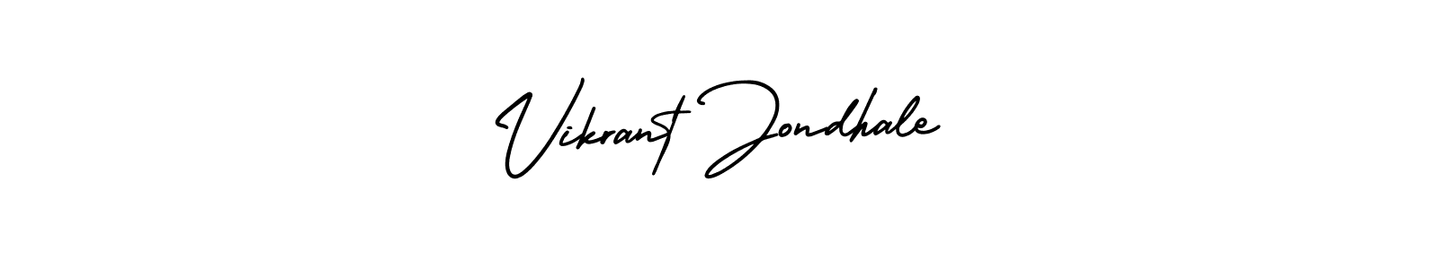 Create a beautiful signature design for name Vikrant Jondhale. With this signature (AmerikaSignatureDemo-Regular) fonts, you can make a handwritten signature for free. Vikrant Jondhale signature style 3 images and pictures png