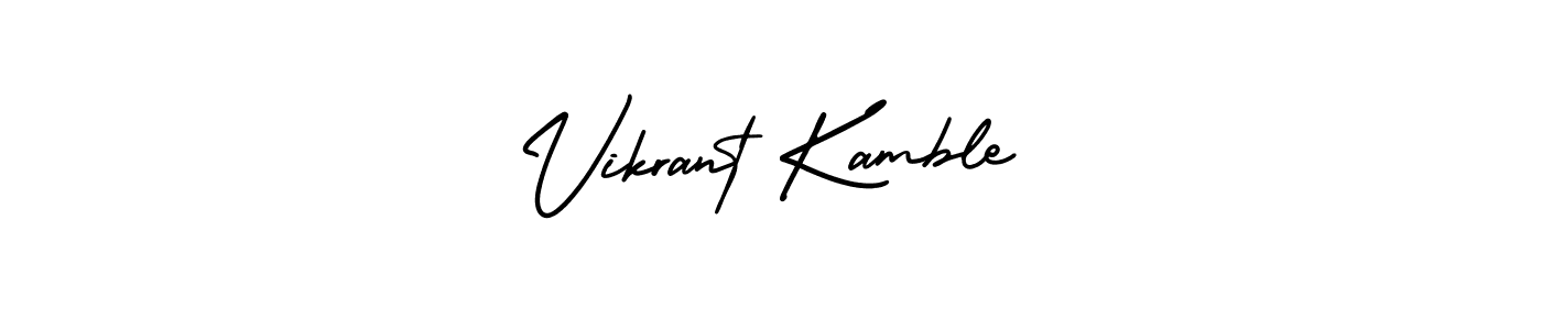 Also You can easily find your signature by using the search form. We will create Vikrant Kamble name handwritten signature images for you free of cost using AmerikaSignatureDemo-Regular sign style. Vikrant Kamble signature style 3 images and pictures png