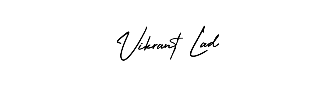 Make a beautiful signature design for name Vikrant Lad. Use this online signature maker to create a handwritten signature for free. Vikrant Lad signature style 3 images and pictures png
