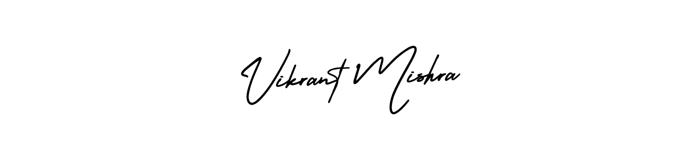 Make a beautiful signature design for name Vikrant Mishra. With this signature (AmerikaSignatureDemo-Regular) style, you can create a handwritten signature for free. Vikrant Mishra signature style 3 images and pictures png