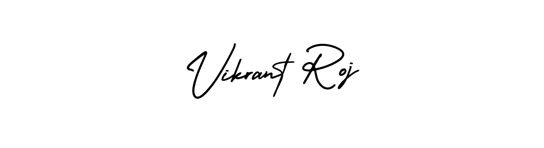 How to make Vikrant Roj name signature. Use AmerikaSignatureDemo-Regular style for creating short signs online. This is the latest handwritten sign. Vikrant Roj signature style 3 images and pictures png