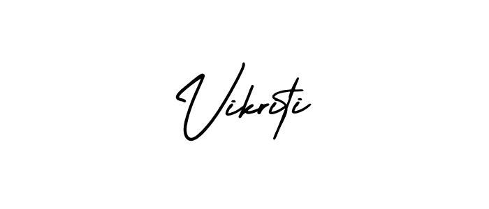 Also we have Vikriti name is the best signature style. Create professional handwritten signature collection using AmerikaSignatureDemo-Regular autograph style. Vikriti signature style 3 images and pictures png