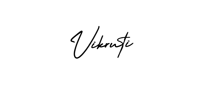 Use a signature maker to create a handwritten signature online. With this signature software, you can design (AmerikaSignatureDemo-Regular) your own signature for name Vikruti. Vikruti signature style 3 images and pictures png