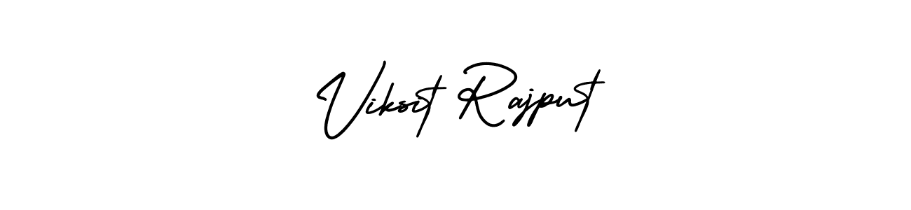 It looks lik you need a new signature style for name Viksit Rajput. Design unique handwritten (AmerikaSignatureDemo-Regular) signature with our free signature maker in just a few clicks. Viksit Rajput signature style 3 images and pictures png