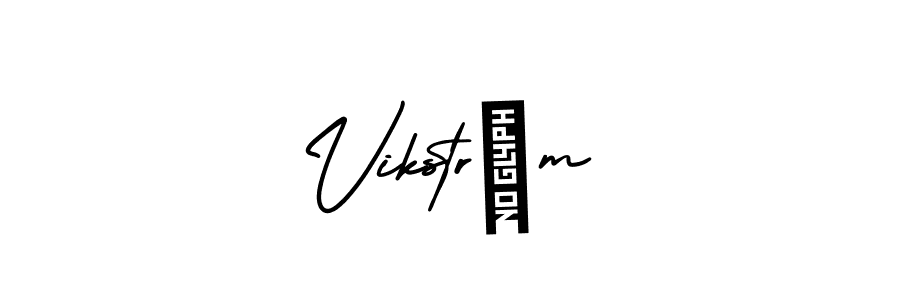 Vikström stylish signature style. Best Handwritten Sign (AmerikaSignatureDemo-Regular) for my name. Handwritten Signature Collection Ideas for my name Vikström. Vikström signature style 3 images and pictures png