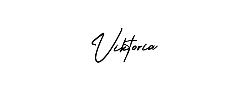 Create a beautiful signature design for name Viktoria. With this signature (AmerikaSignatureDemo-Regular) fonts, you can make a handwritten signature for free. Viktoria signature style 3 images and pictures png