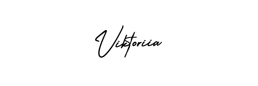 Viktoriia stylish signature style. Best Handwritten Sign (AmerikaSignatureDemo-Regular) for my name. Handwritten Signature Collection Ideas for my name Viktoriia. Viktoriia signature style 3 images and pictures png