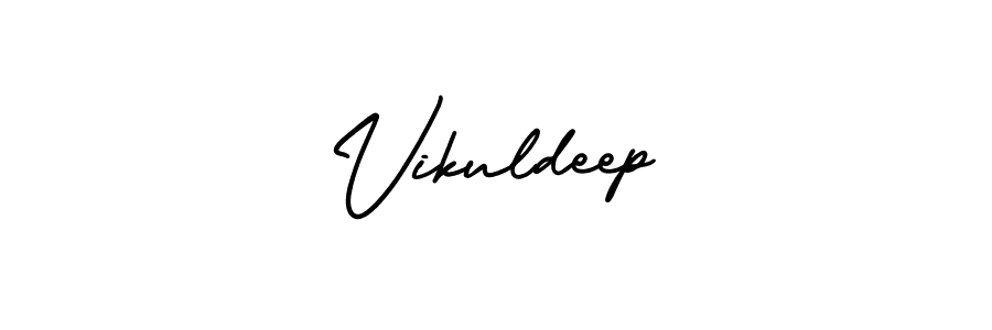 Also You can easily find your signature by using the search form. We will create Vikuldeep name handwritten signature images for you free of cost using AmerikaSignatureDemo-Regular sign style. Vikuldeep signature style 3 images and pictures png