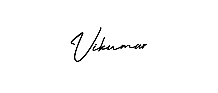Also You can easily find your signature by using the search form. We will create Vikumar name handwritten signature images for you free of cost using AmerikaSignatureDemo-Regular sign style. Vikumar signature style 3 images and pictures png