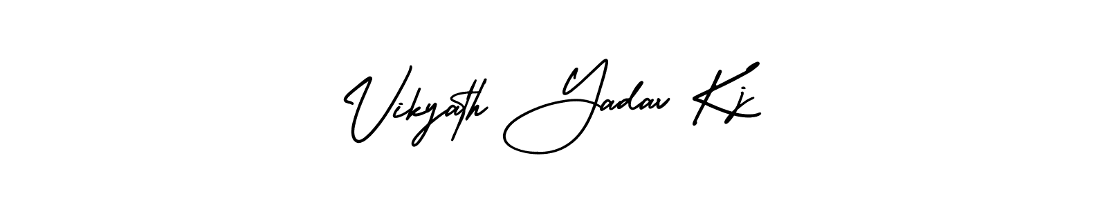 It looks lik you need a new signature style for name Vikyath Yadav Kj. Design unique handwritten (AmerikaSignatureDemo-Regular) signature with our free signature maker in just a few clicks. Vikyath Yadav Kj signature style 3 images and pictures png