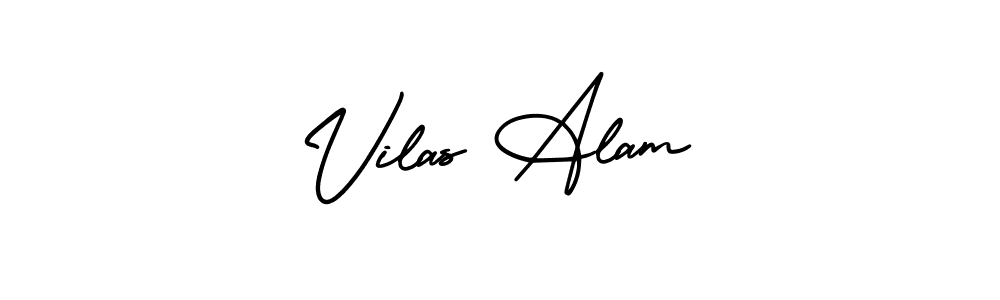 How to Draw Vilas Alam signature style? AmerikaSignatureDemo-Regular is a latest design signature styles for name Vilas Alam. Vilas Alam signature style 3 images and pictures png