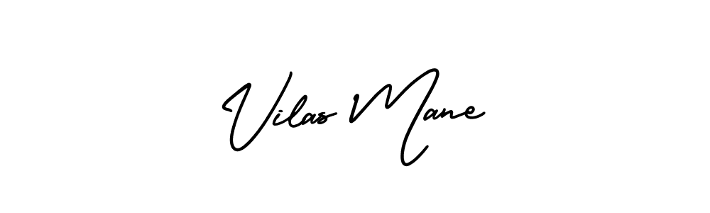 Make a beautiful signature design for name Vilas Mane. With this signature (AmerikaSignatureDemo-Regular) style, you can create a handwritten signature for free. Vilas Mane signature style 3 images and pictures png