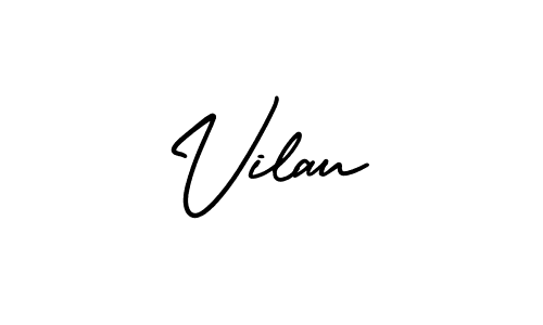 Design your own signature with our free online signature maker. With this signature software, you can create a handwritten (AmerikaSignatureDemo-Regular) signature for name Vilau. Vilau signature style 3 images and pictures png