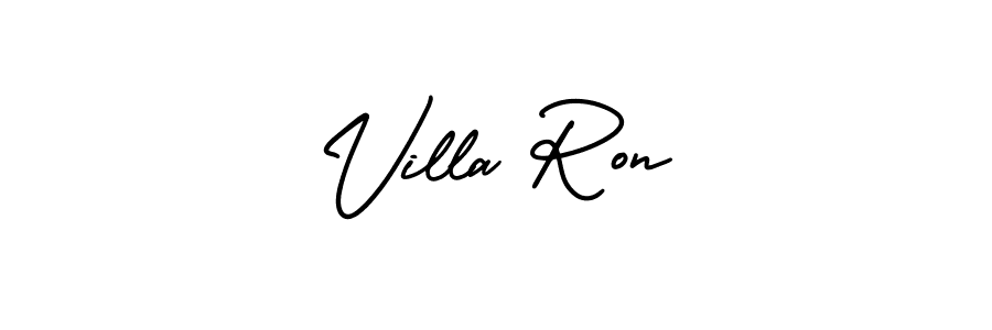 Check out images of Autograph of Villa Ron name. Actor Villa Ron Signature Style. AmerikaSignatureDemo-Regular is a professional sign style online. Villa Ron signature style 3 images and pictures png
