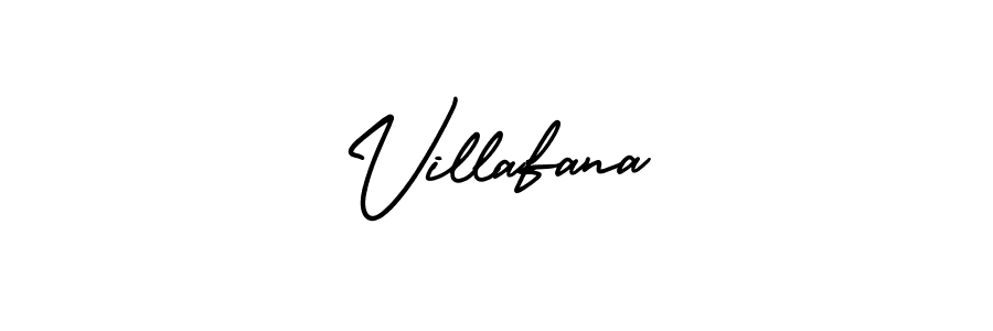 Design your own signature with our free online signature maker. With this signature software, you can create a handwritten (AmerikaSignatureDemo-Regular) signature for name Villafana. Villafana signature style 3 images and pictures png