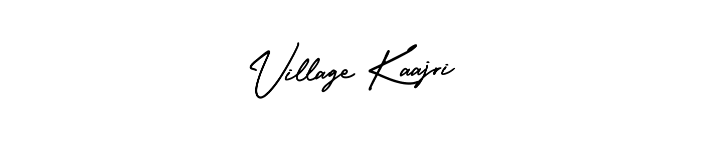 The best way (AmerikaSignatureDemo-Regular) to make a short signature is to pick only two or three words in your name. The name Village Kaajri include a total of six letters. For converting this name. Village Kaajri signature style 3 images and pictures png