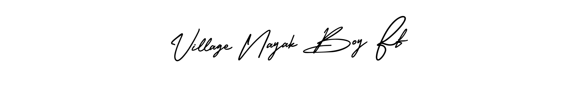 Make a beautiful signature design for name Village Nayak Boy Ff. With this signature (AmerikaSignatureDemo-Regular) style, you can create a handwritten signature for free. Village Nayak Boy Ff signature style 3 images and pictures png