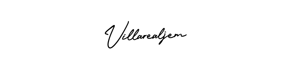 Create a beautiful signature design for name Villarealjem. With this signature (AmerikaSignatureDemo-Regular) fonts, you can make a handwritten signature for free. Villarealjem signature style 3 images and pictures png