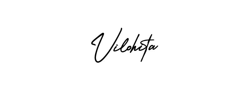 Make a beautiful signature design for name Vilohita. With this signature (AmerikaSignatureDemo-Regular) style, you can create a handwritten signature for free. Vilohita signature style 3 images and pictures png