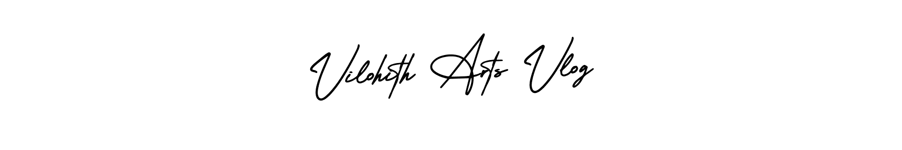 This is the best signature style for the Vilohith Arts Vlog name. Also you like these signature font (AmerikaSignatureDemo-Regular). Mix name signature. Vilohith Arts Vlog signature style 3 images and pictures png