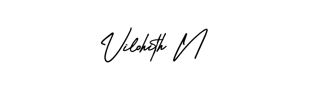 Here are the top 10 professional signature styles for the name Vilohith N. These are the best autograph styles you can use for your name. Vilohith N signature style 3 images and pictures png