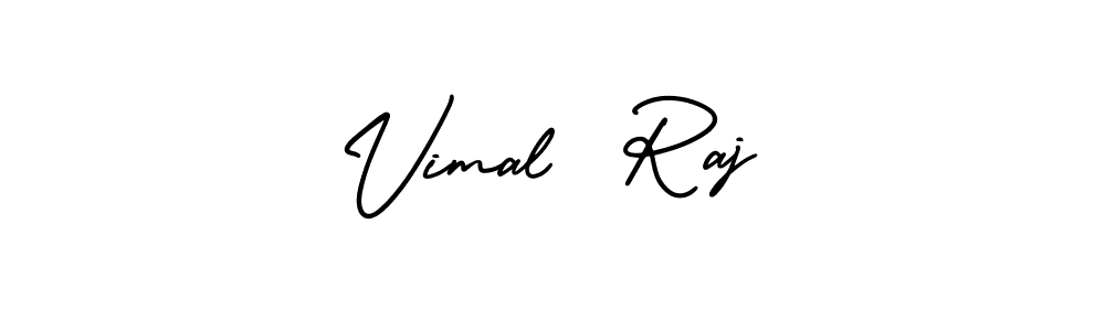 How to make Vimal  Raj name signature. Use AmerikaSignatureDemo-Regular style for creating short signs online. This is the latest handwritten sign. Vimal  Raj signature style 3 images and pictures png