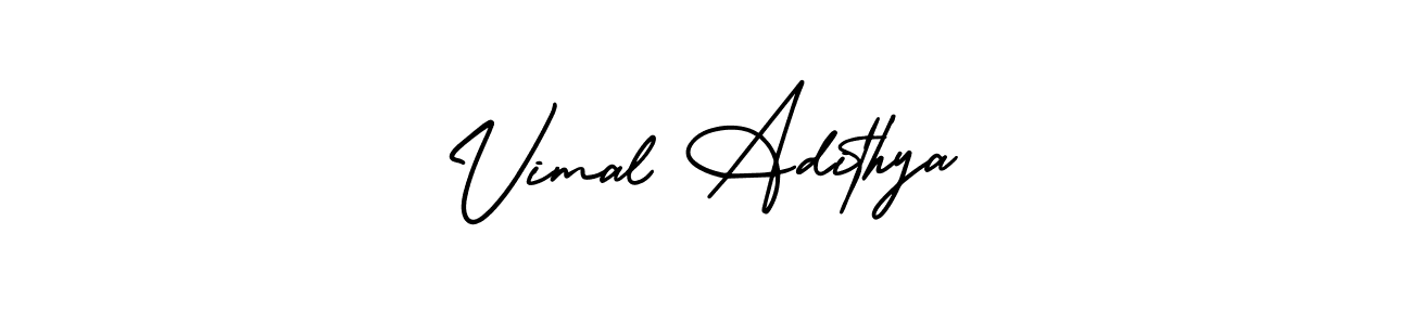 if you are searching for the best signature style for your name Vimal Adithya. so please give up your signature search. here we have designed multiple signature styles  using AmerikaSignatureDemo-Regular. Vimal Adithya signature style 3 images and pictures png