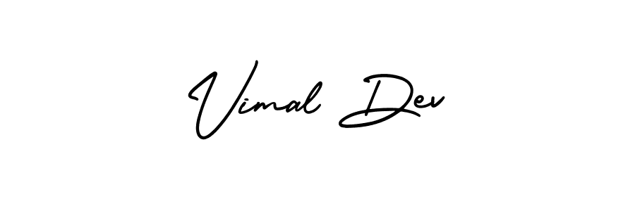 You should practise on your own different ways (AmerikaSignatureDemo-Regular) to write your name (Vimal Dev) in signature. don't let someone else do it for you. Vimal Dev signature style 3 images and pictures png