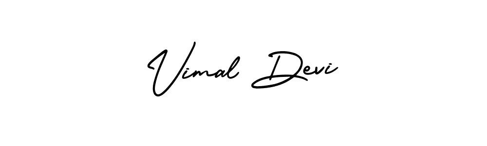 How to Draw Vimal Devi signature style? AmerikaSignatureDemo-Regular is a latest design signature styles for name Vimal Devi. Vimal Devi signature style 3 images and pictures png
