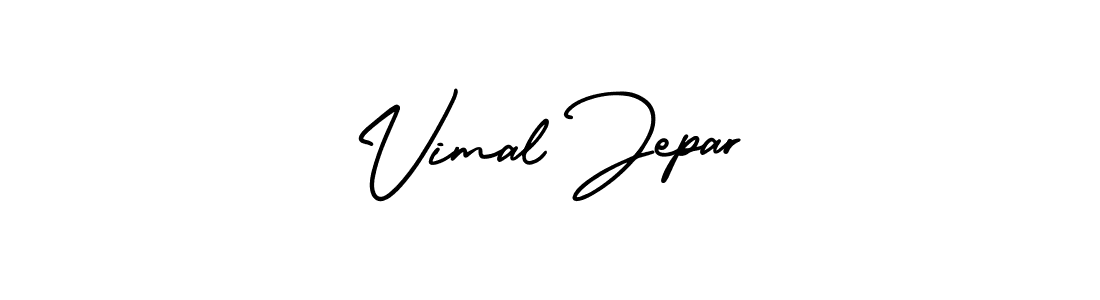 Make a short Vimal Jepar signature style. Manage your documents anywhere anytime using AmerikaSignatureDemo-Regular. Create and add eSignatures, submit forms, share and send files easily. Vimal Jepar signature style 3 images and pictures png