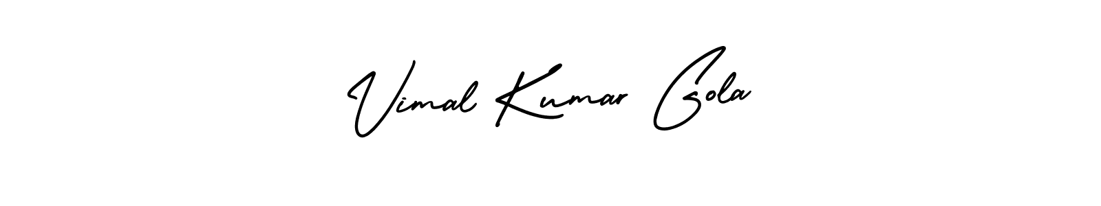 if you are searching for the best signature style for your name Vimal Kumar Gola. so please give up your signature search. here we have designed multiple signature styles  using AmerikaSignatureDemo-Regular. Vimal Kumar Gola signature style 3 images and pictures png