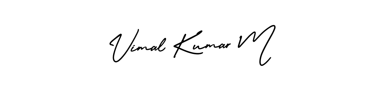 if you are searching for the best signature style for your name Vimal Kumar M. so please give up your signature search. here we have designed multiple signature styles  using AmerikaSignatureDemo-Regular. Vimal Kumar M signature style 3 images and pictures png