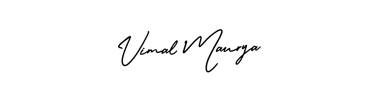 Vimal Maurya stylish signature style. Best Handwritten Sign (AmerikaSignatureDemo-Regular) for my name. Handwritten Signature Collection Ideas for my name Vimal Maurya. Vimal Maurya signature style 3 images and pictures png