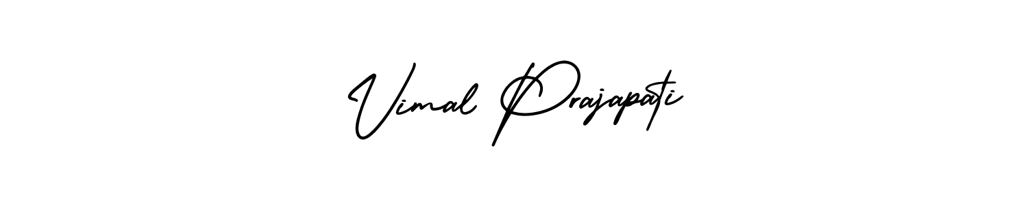 Design your own signature with our free online signature maker. With this signature software, you can create a handwritten (AmerikaSignatureDemo-Regular) signature for name Vimal Prajapati. Vimal Prajapati signature style 3 images and pictures png