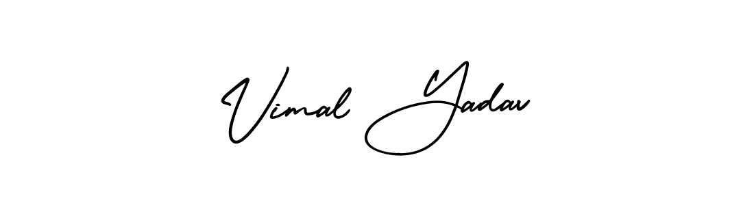Design your own signature with our free online signature maker. With this signature software, you can create a handwritten (AmerikaSignatureDemo-Regular) signature for name Vimal Yadav. Vimal Yadav signature style 3 images and pictures png