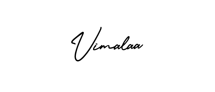 Create a beautiful signature design for name Vimalaa. With this signature (AmerikaSignatureDemo-Regular) fonts, you can make a handwritten signature for free. Vimalaa signature style 3 images and pictures png