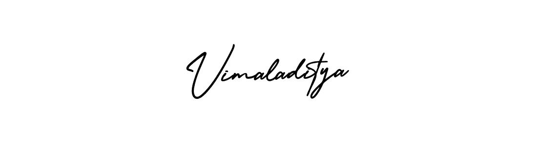 The best way (AmerikaSignatureDemo-Regular) to make a short signature is to pick only two or three words in your name. The name Vimaladitya include a total of six letters. For converting this name. Vimaladitya signature style 3 images and pictures png