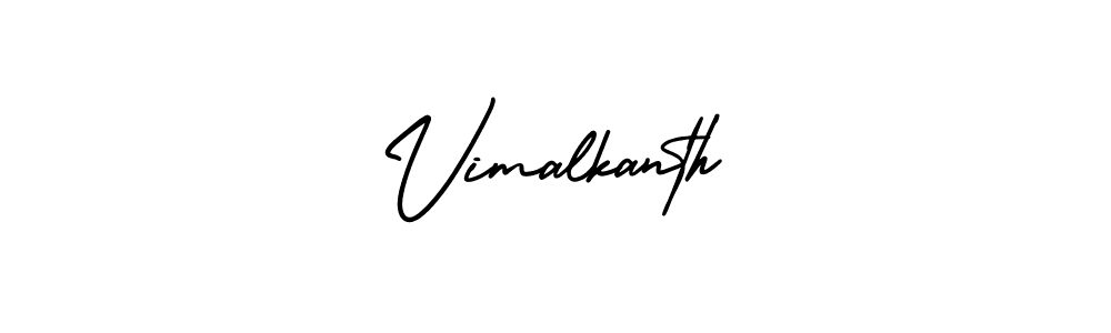 Use a signature maker to create a handwritten signature online. With this signature software, you can design (AmerikaSignatureDemo-Regular) your own signature for name Vimalkanth. Vimalkanth signature style 3 images and pictures png