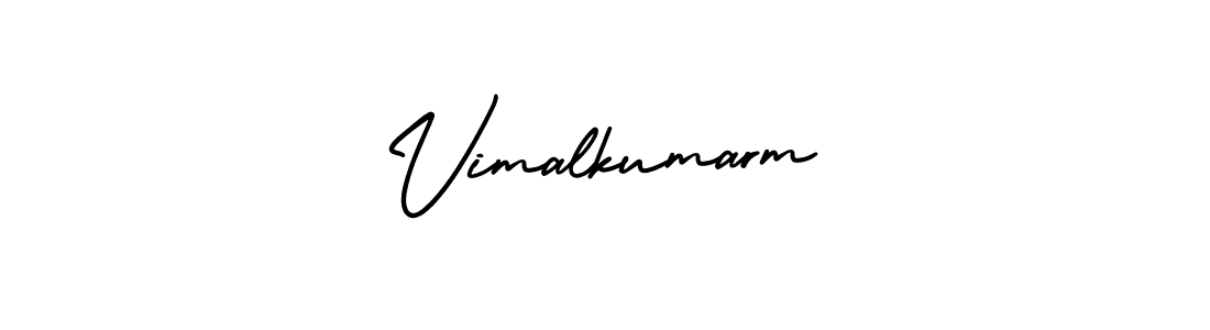 Design your own signature with our free online signature maker. With this signature software, you can create a handwritten (AmerikaSignatureDemo-Regular) signature for name Vimalkumarm. Vimalkumarm signature style 3 images and pictures png